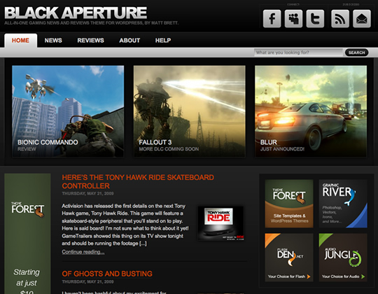 Top Best Game Premium WordPress Themes 2011