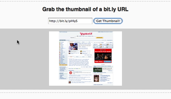 Bitly Thumbnail Screenshot