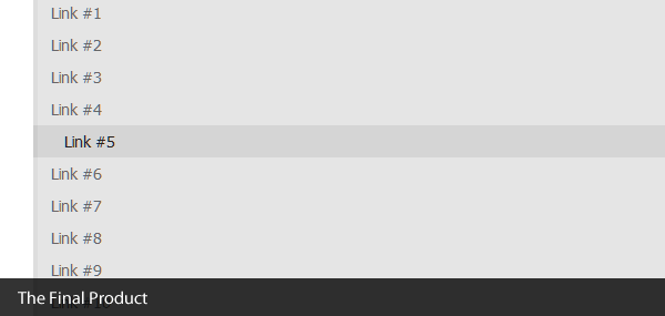 Vertical Menu Com Efeito Hover
