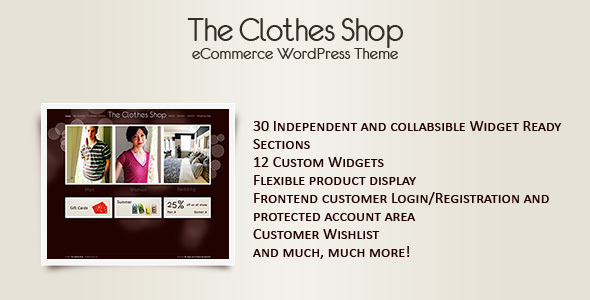 The Clothes Shop -WordPress eCommerce
