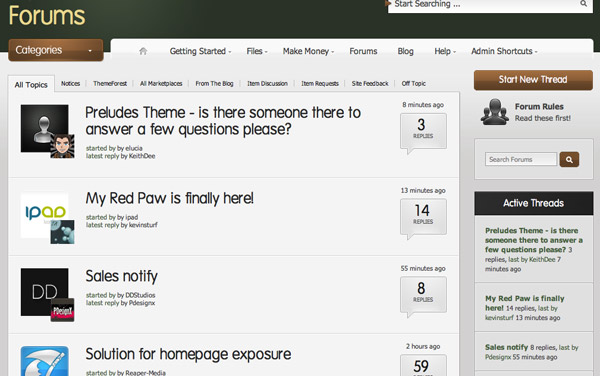 forums-screen