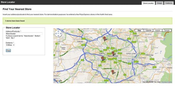 Ajax Store Locator