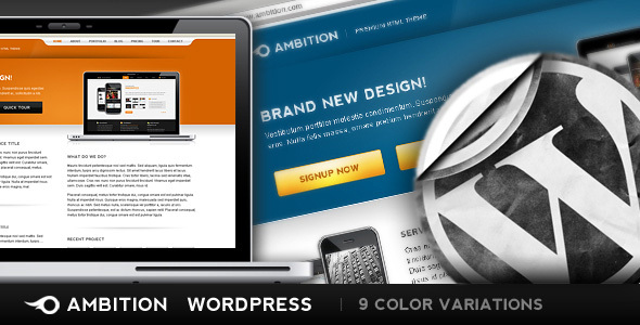 Ambition Wordpress Edition - 9 colors