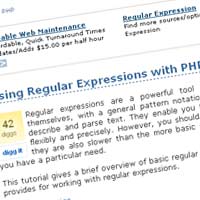 Using Regular Expressions with PHP