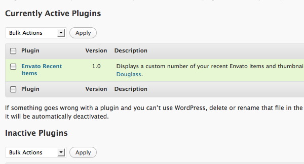 Activate Plugin Screenshot