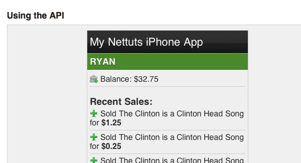 iPhone app Screenshot