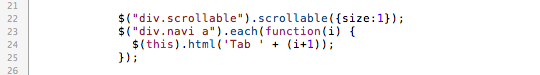 jQuery Tools Scrollable JavaScript