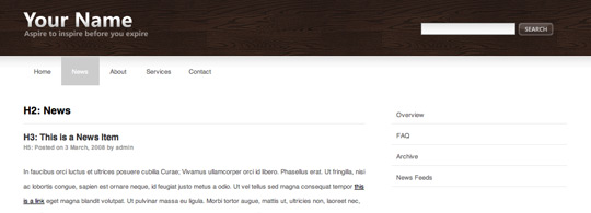 Clean and minimal HTML Template