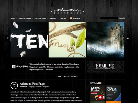Dark Atlantica HTML Template