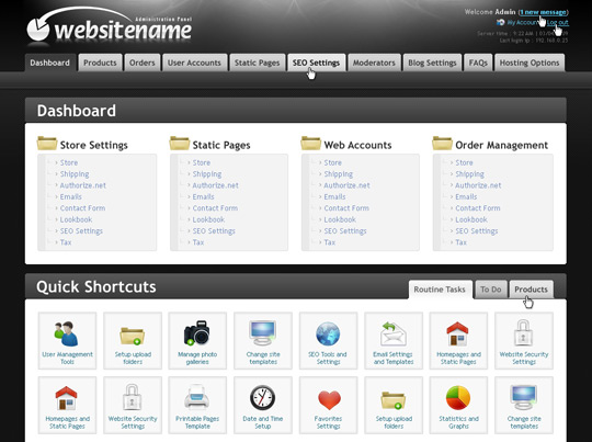 UltraAdmin Full Control Panel 4 Skins
