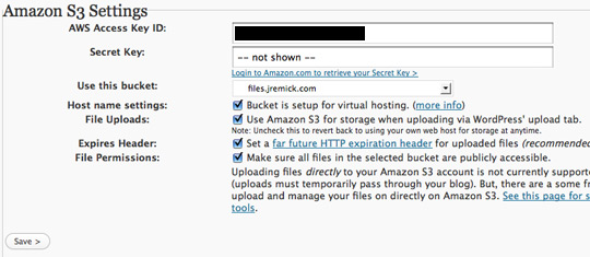 AWS S3 and WordPress