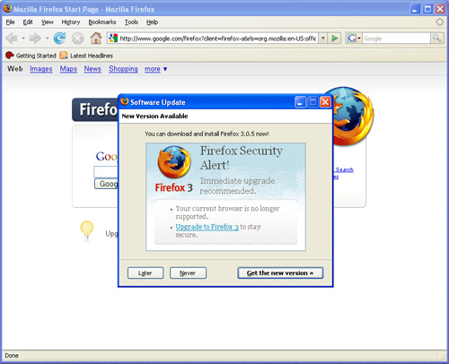 Firefox update